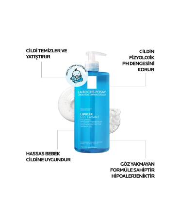 La Roche Posay Lipikar Gel Lavender Paraben-Free Soothing and Protective Gel Cleanser for the Whole Family 750ml - Buy Online on GoSupps.com