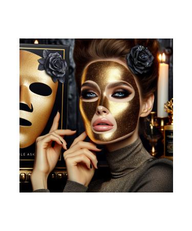 BEAUTY DERM Gold Collagen Face Mask 3 Pieces Anti-Aging Luminous Effect - Buy Online on GoSupps.com