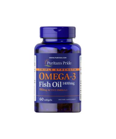 Puritan's Pride Omega 3 1400 Mg 60 Capsules