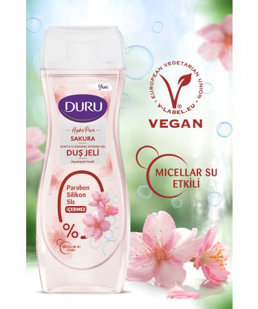 Duru Hydro Pure Sakura Shower Gel 3x450ml - Buy Online on GoSupps.com
