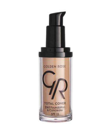 Golden Rose Total Cover 2 in 1 Foundation and Concealer 07 Natural DKURN492