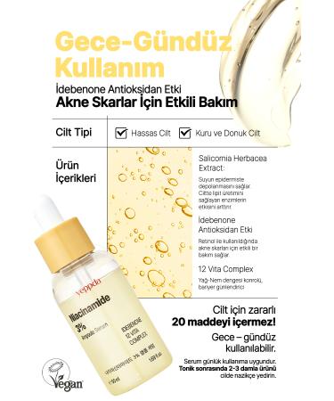 YEPPDA %3 Niacinamide Brightening Vegan Serum Yeppda %3 Niacinamide Ampoule Serum 50ml Large Size - Buy Online on GoSupps.com
