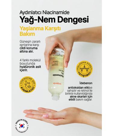 YEPPDA Brightening Vegan Toner with 3% Niacinamide Yeppda Niacinamide 3% Water Toner 200ml - Buy Online on GoSupps.com