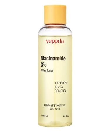 YEPPDA Brightening Vegan Toner with 3% Niacinamide Yeppda Niacinamide 3% Water Toner 200ml - Buy Online on GoSupps.com