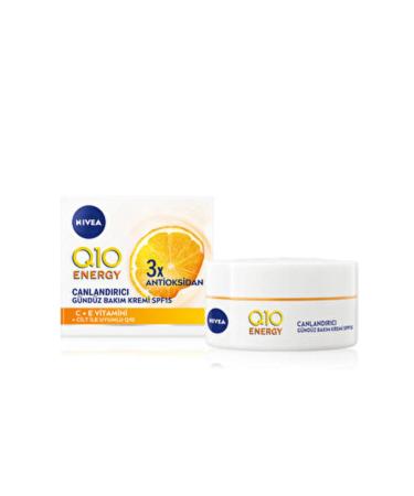NIVEA Q10 Energy 3x Antioxidant Revitalizing Day Cream Spf15 Vitamin C + E