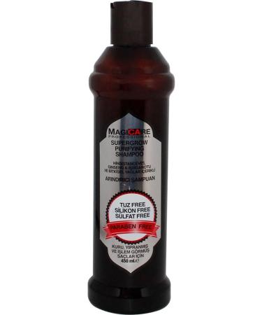 Magicare Supergrow Purifying Shampoo for Dry Damaged and Processed Hair 450 ml