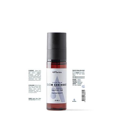 Alfheim Grape Seed Carrier Fixed Oil/ Grape Seed Oil/ Aromatherapy/ 30 ml - Buy Online on GoSupps.com