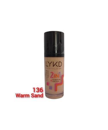 lykd 2 in 1 Foundation - Skin Nourishing Foundation - For All Skin Types - Buy Online on GoSupps.com