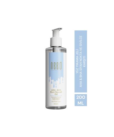 NEED COSMETICS AHA-BHA SALICYLIC & GYLCOLIC ACID ACNE FACE WASH GEL