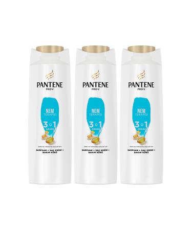 Pantene 3 in 1 Moisture Therapy Shampoo 350 ml 3 Pieces