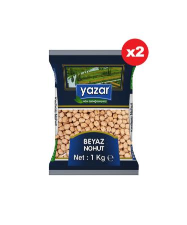 WRITER 12 Mm White Chickpeas 1 Kg X 2 Packs