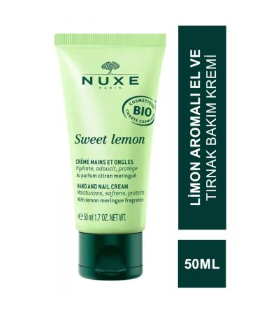Nuxe Sweet Lemon - Sweet Lemon Flavored Nourishing Moisturizing Protective Hand and Nail Care Cream 50 ml