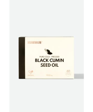 Kanka Black Cumin Oil Dry Pressed 60 Enteric Gel Capsules | Black Cumin Seed Oil (2 MONTHS OF USE)