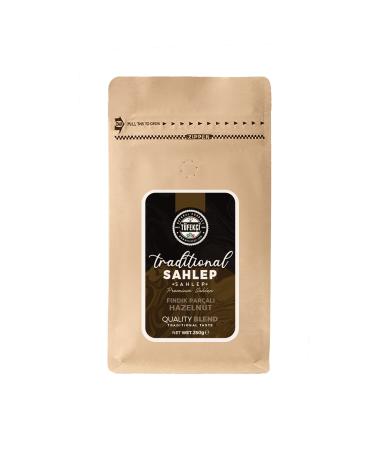 By T fek i Hazelnut Particle Salep Drink Powder Real Sugar Intense Aroma 250 gr Clip Packaging