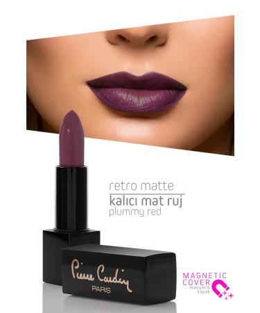 Pierre Cardin Retro Matte Lipstick - Plummy Red - 152
