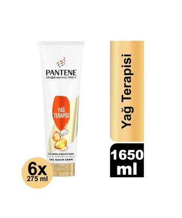 Pantene Natural Synthesis Oil Therapy Hair Care Cream 1650 ml 275 ml X 6 Pieces
