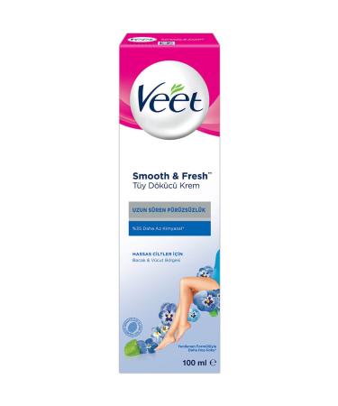 Veet Sensitive Skin Hair Removal Cream 100 ml - Buy Online on GoSupps.com