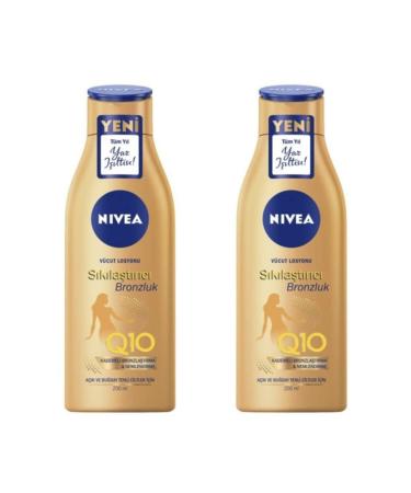 NIVEA 200 ml 2 Pieces Q10 Firming Tan Body Lotion