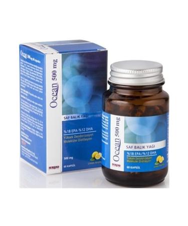 Ocean 500 Mg Pure Fish Oil 60 Capsules