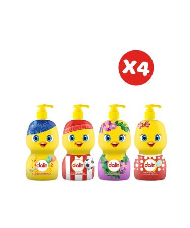 Dalin Have Fun & Learn Shampoo 500 ml X 4 Pcs