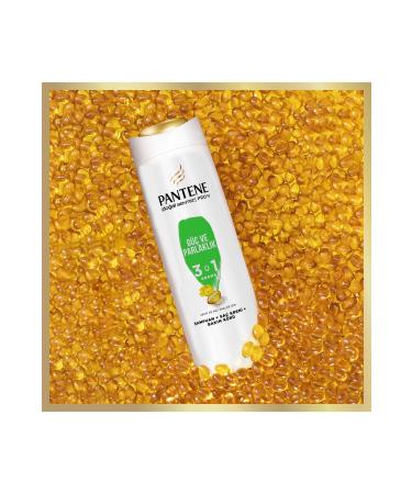 Pantene 3 in 1 Strong and Shine Shampoo 350 ml 3 Pieces - Buy Online on GoSupps.com