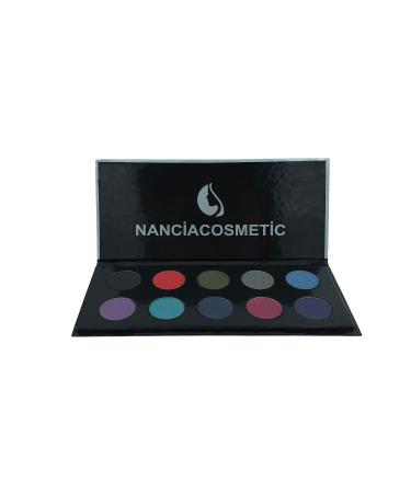 Nancia 10-Piece Metal Matte Eyeshadow Palette