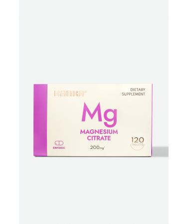 Kanka Magnesium Citrate - Magnesium Citrate 120 Enteric Tablets (4 MONTHS USE)