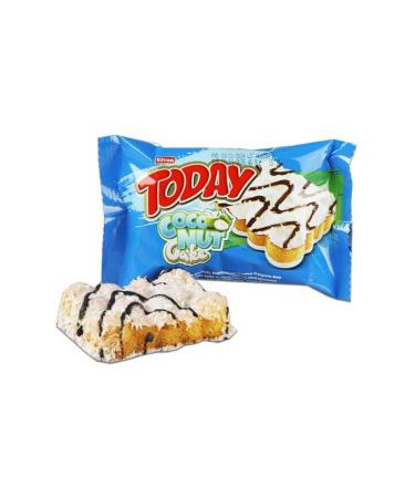 Elvan Today Coconut Cake with Coconut 40 Gr. 24 Pieces (1 Box) - Buy Online on GoSupps.com