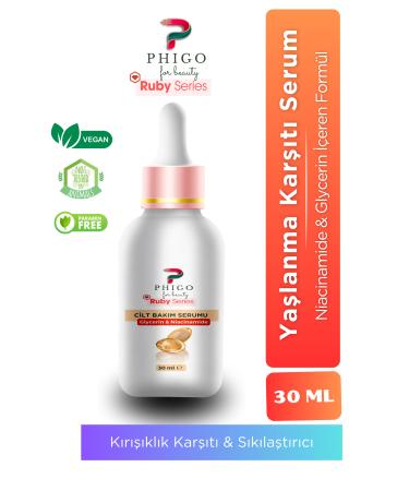Phigo Anti-Aging and Anti-Wrinkle Pore Tightening Serum Niacinamide and Glycerin Special Formula 30 ML
