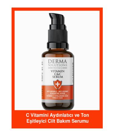 DermaSolutions PURE VITAMIN C SERUM - Tone Equalizing Brightening Serum Vitamin C Ferulic Acid