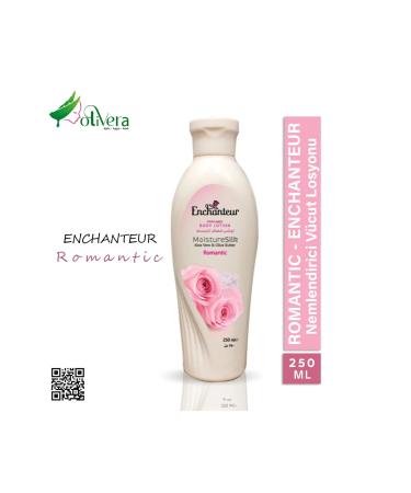 ENCHANTEUR Romantic High Quality Moisturizing Body Lotion 250 Ml-Aloe Vera Rose and Olive Oil Content