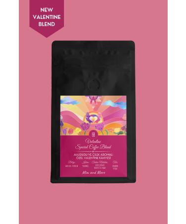 Mim and More Valentine Raspberry and Strawberry Flavored Special Coffee Blend - Valentine Coffee Filter Coffee 250 gr