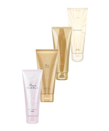 Avon Incandessence Rare Gold Rare Pearls and Attraction Body Lotion Bundle
