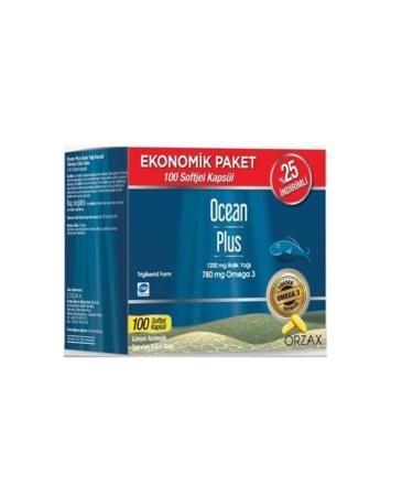 Ocean Plus Omega3 1200 Mg 100 Softgel Capsules Economic Package