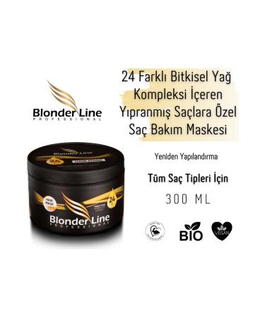 Blonder Line Repairing Hair Care Mask for Damaged and Brittle Hair Containing 24 Different Herbal Oils - 300 ml - Buy Online on GoSupps.com