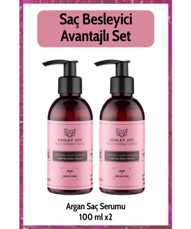 Ashley Joy Argan Oil Repairing Nourishing Hair Care Serum for Dry and Damaged Hair Ends 100 ml X2