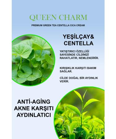 QUEEN CHARM Concentrated GreenTea Centella Cica Premium Cream for Acne Skin - Buy Online on GoSupps.com