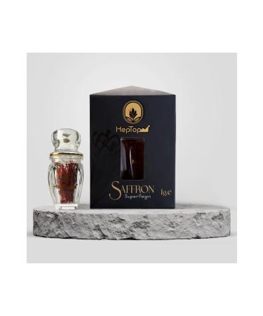 Heptop Saffron Organic Iranian Saffron 1 gr (SUPER NEGIN SAFFRON)