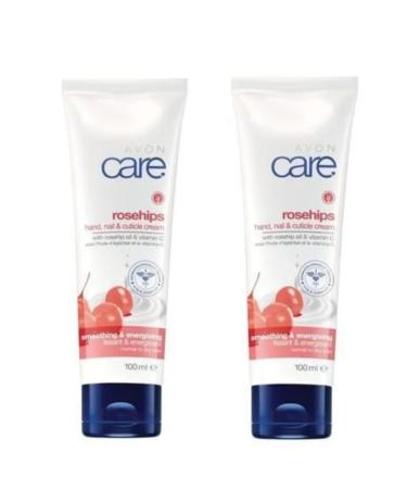Avon Rosehips Hand Nail And Cuticle Cream -100ml X2