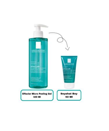 La Roche Posay Effaclar Micro Peeling Gel 400 Ml + 50 Ml Travel Size Gift