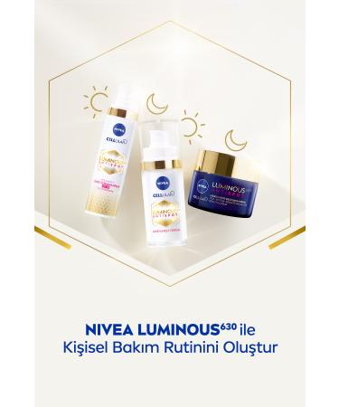 NIVEA Luminous630 Anti-Spot Day Face Cream with Sun Protection 40 Ml Spf50 Hyaluronic Acid Vitamin E - Buy Online on GoSupps.com