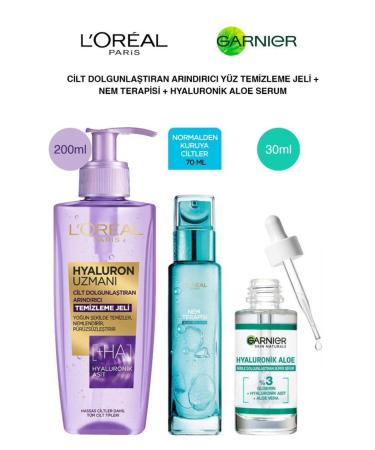 L'Oreal Paris Purifying Plumping Moisturizing Aloe-Vera Skin Care Set-Normal Dry Skin