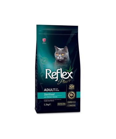 Reflex Plus Chicken Sterilized Cat Food 1.5 kg - 4 Pieces - Buy Online on GoSupps.com