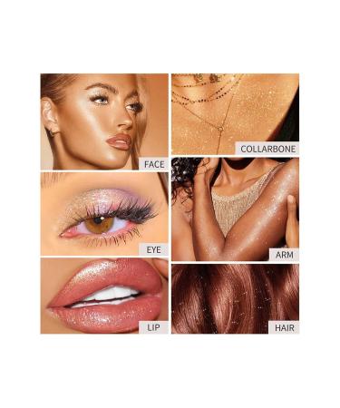 Lesvip's 2 PCS Body glitter body sparkles shimmering glitter face body illuminator brightening powder glitter - Buy Online on GoSupps.com