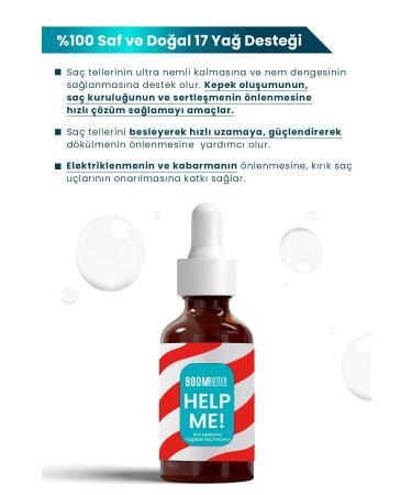 BOOM BUTTER Help Me Rescue Oil-Based Hair Serum - Buy Online on GoSupps.com