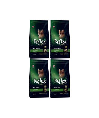 Reflex Plus Chicken Kitten Cat Food 1.5 kg - 4 Pieces