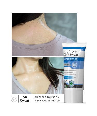 No Sweat Antiperspirant Gel 50 ML - Face-Neck-Neck Sweating Gel - Suitable for Use During Sports - Buy Online on GoSupps.com