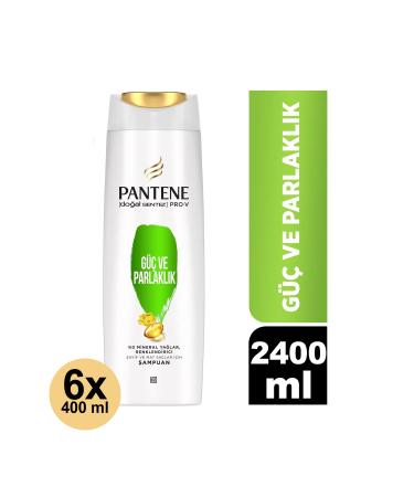 Pantene Pro-v Natural Synthesis Shampoo Power and Shine Shampoo 2400 ml 400 ml X 6 Pieces
