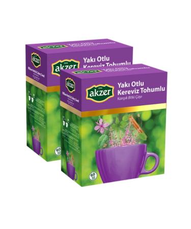 Akzer Yak Herbal Celery Seed Mixed Herbal Tea (2 Packs) (180 G - 120 Filter Bags)