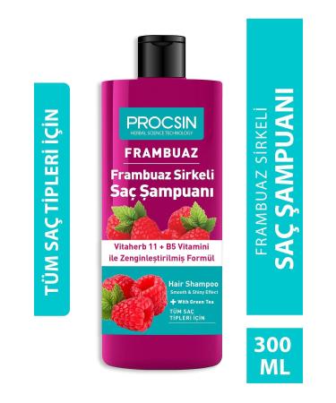 PROCSIN Oil Balancing Raspberry Vinegar Shampoo 300 ml - Buy Online on GoSupps.com